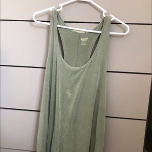 Green racerback tank